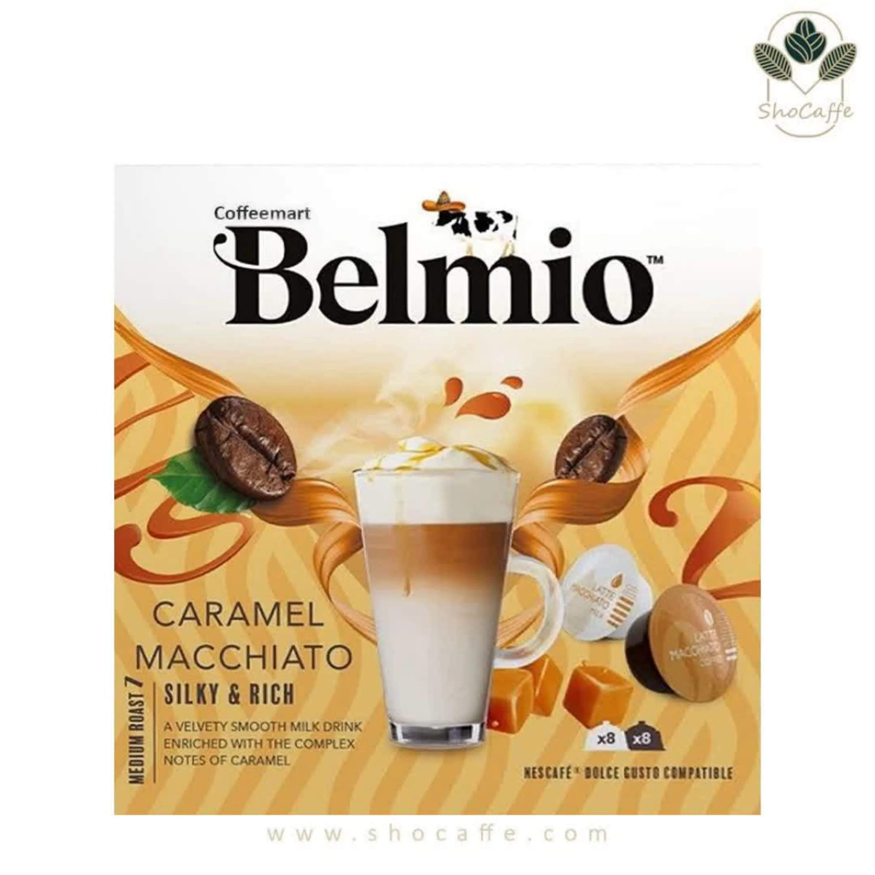 کپسول قهوه دولچه گوستو بلمیو کارامل ماکیاتو Belmio Caramel Macchiato کپسول قهوه دولچه گوستو بلمیو کارامل ماکیاتو Belmio Caramel Macchiato